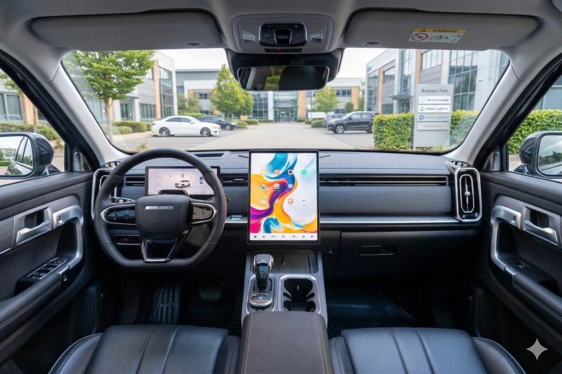 Het interieur van het Chinese automerk OmodaJaecoo. Het interieur van de OmodaJaecoo 5 EV. Foto: Shutterstock/AI