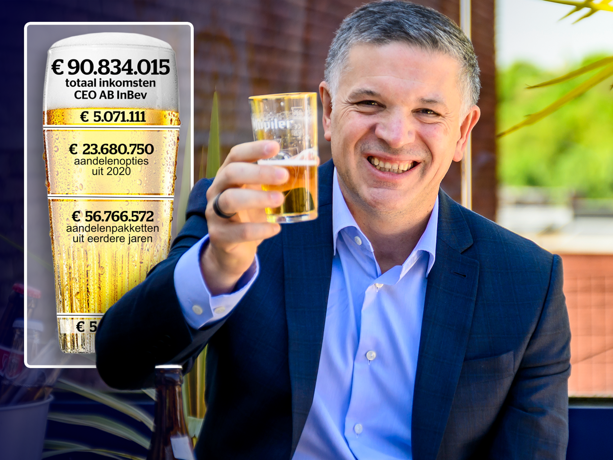 waarom gigantische bonus jupiler topman ab inbev