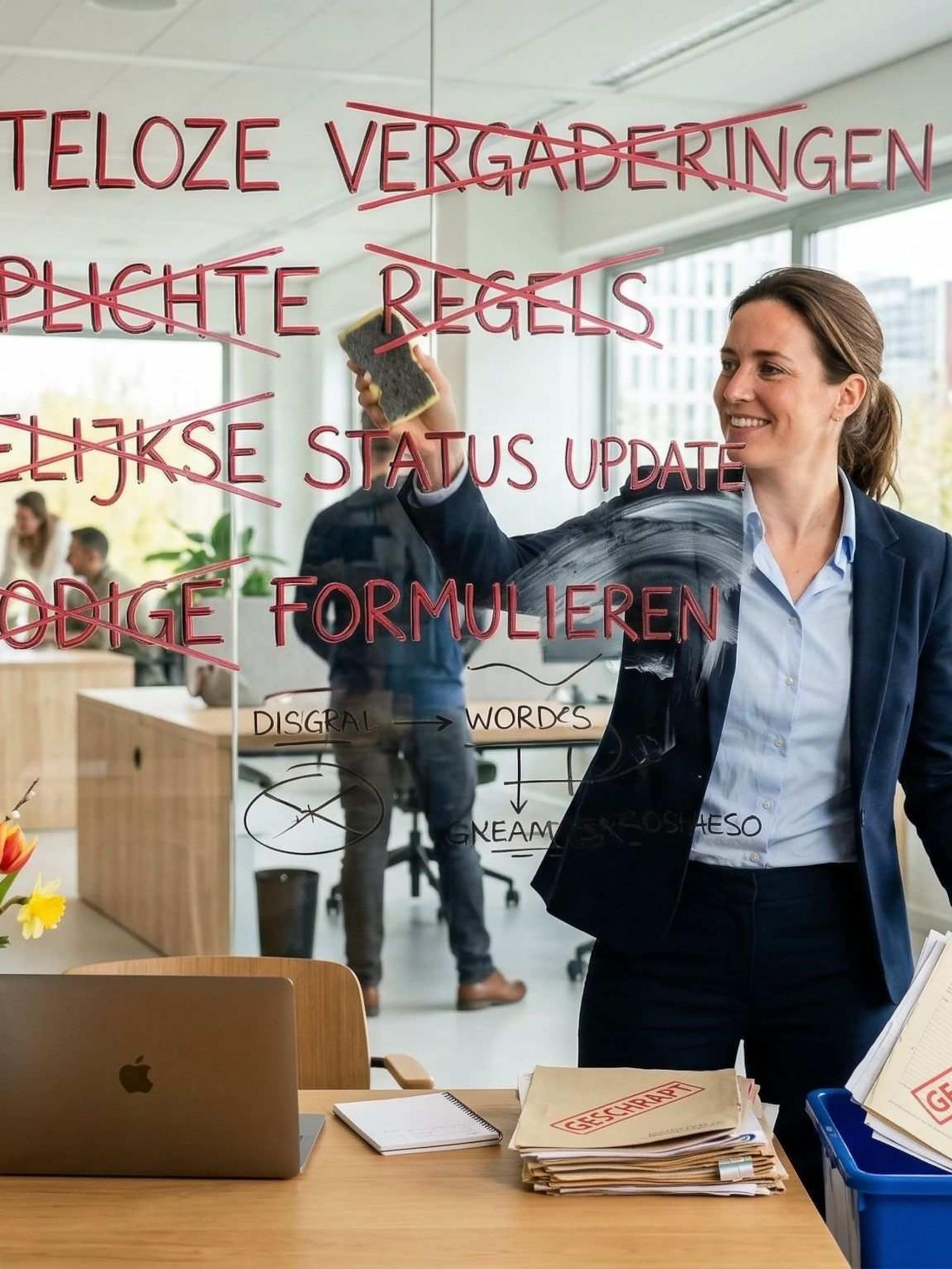 voorjaarsschoonmaak team schrap nutteloze vergaderingen regels