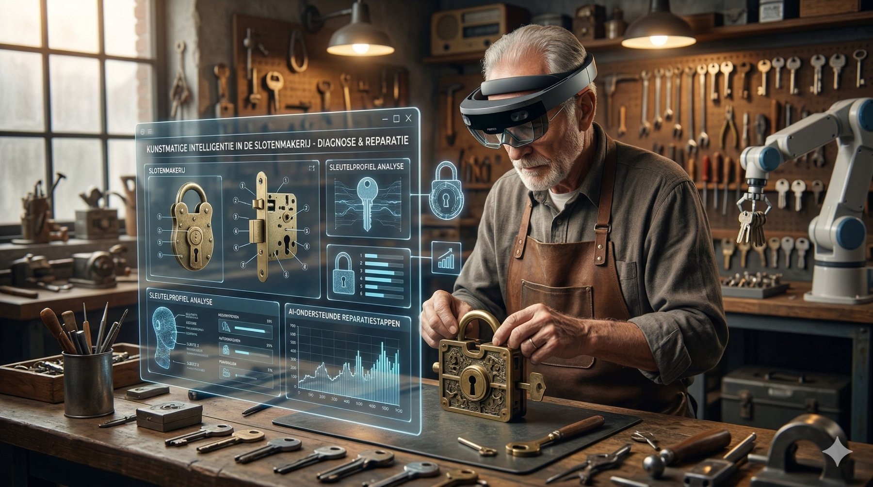 De AI-slotenmaker. Gemini/AI