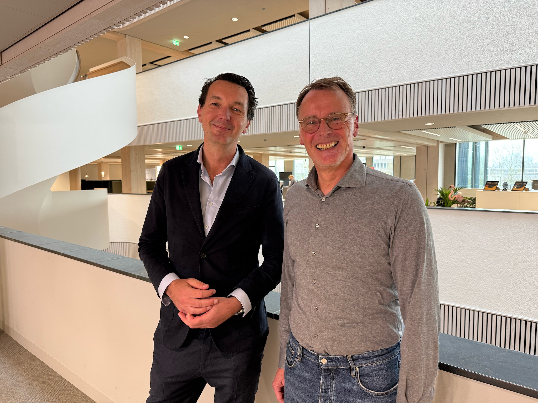 Paul van Riessen en Yme Pasma, CEO van Spotta. Foto: BusinessWise Paul van Riessen en Yme Pasma, CEO van Spotta. Foto: BusinessWise