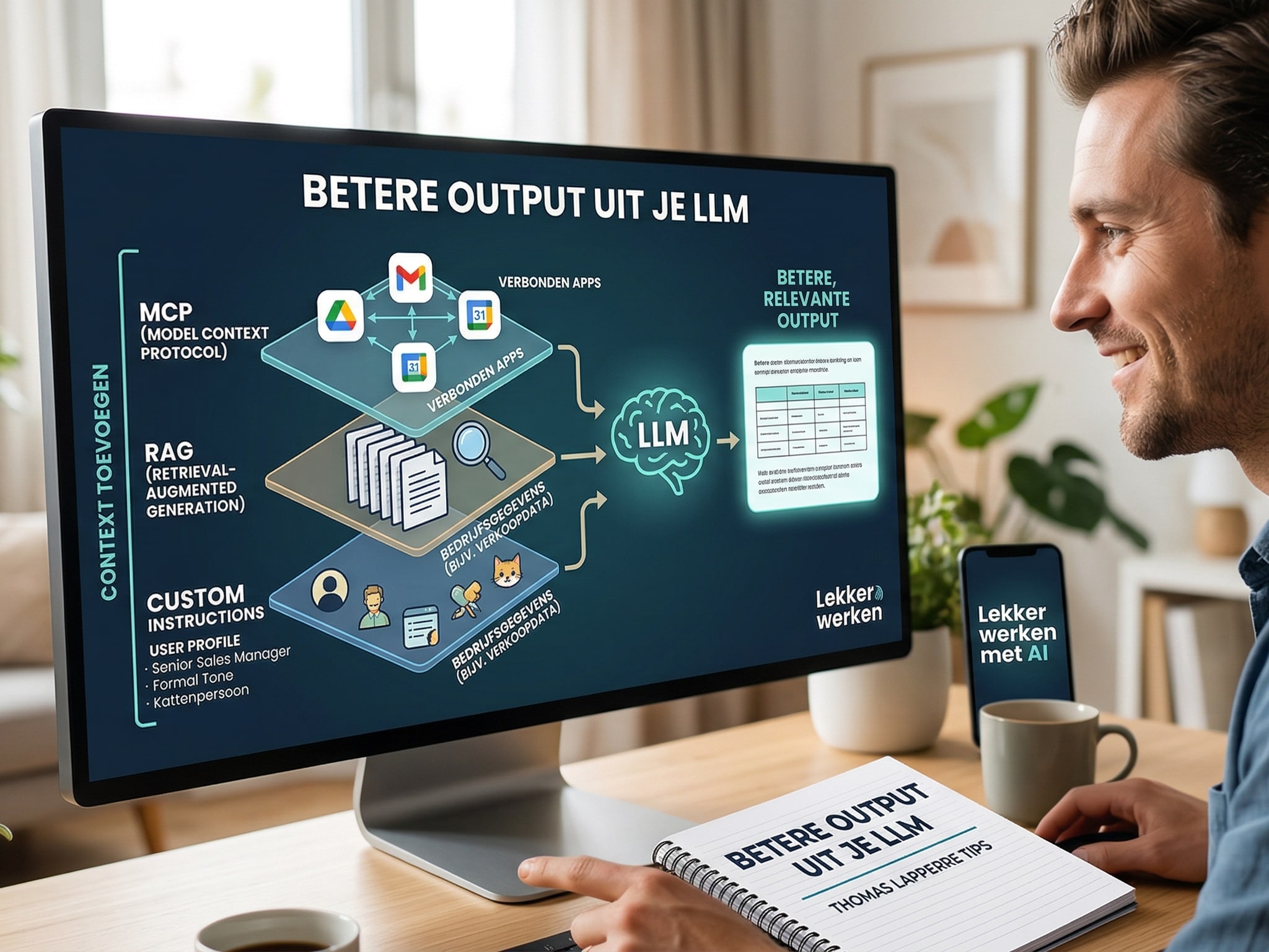 betere ai output door context