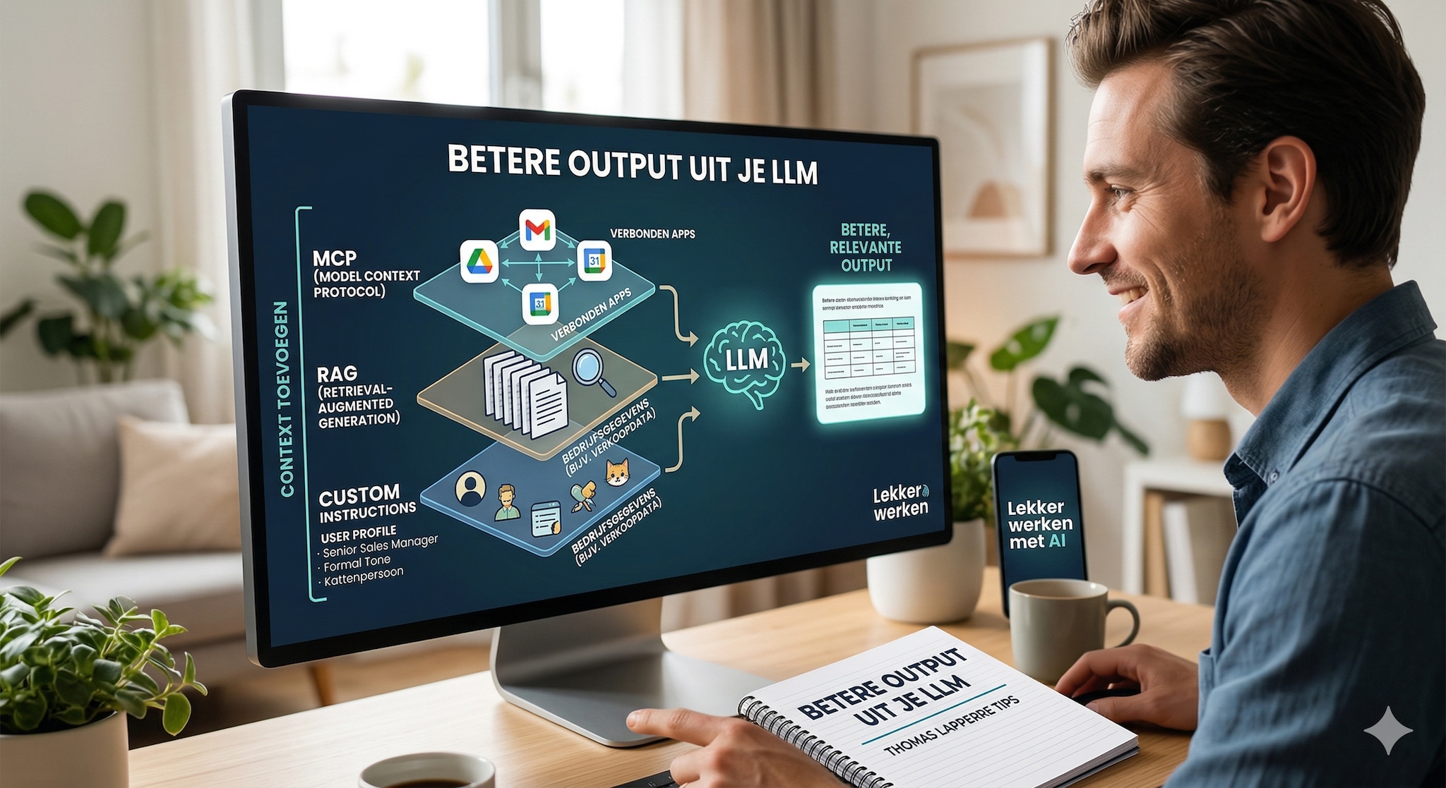 Met de juiste context kan je betere output krijgen bij een taalmodel.