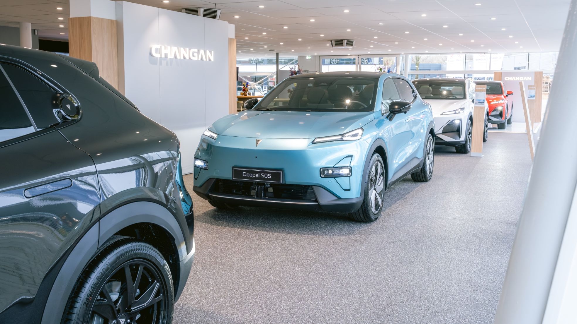 In de showoom van Changan in Bunnik. In de showoom van Changan in Bunnik. Eigen foto