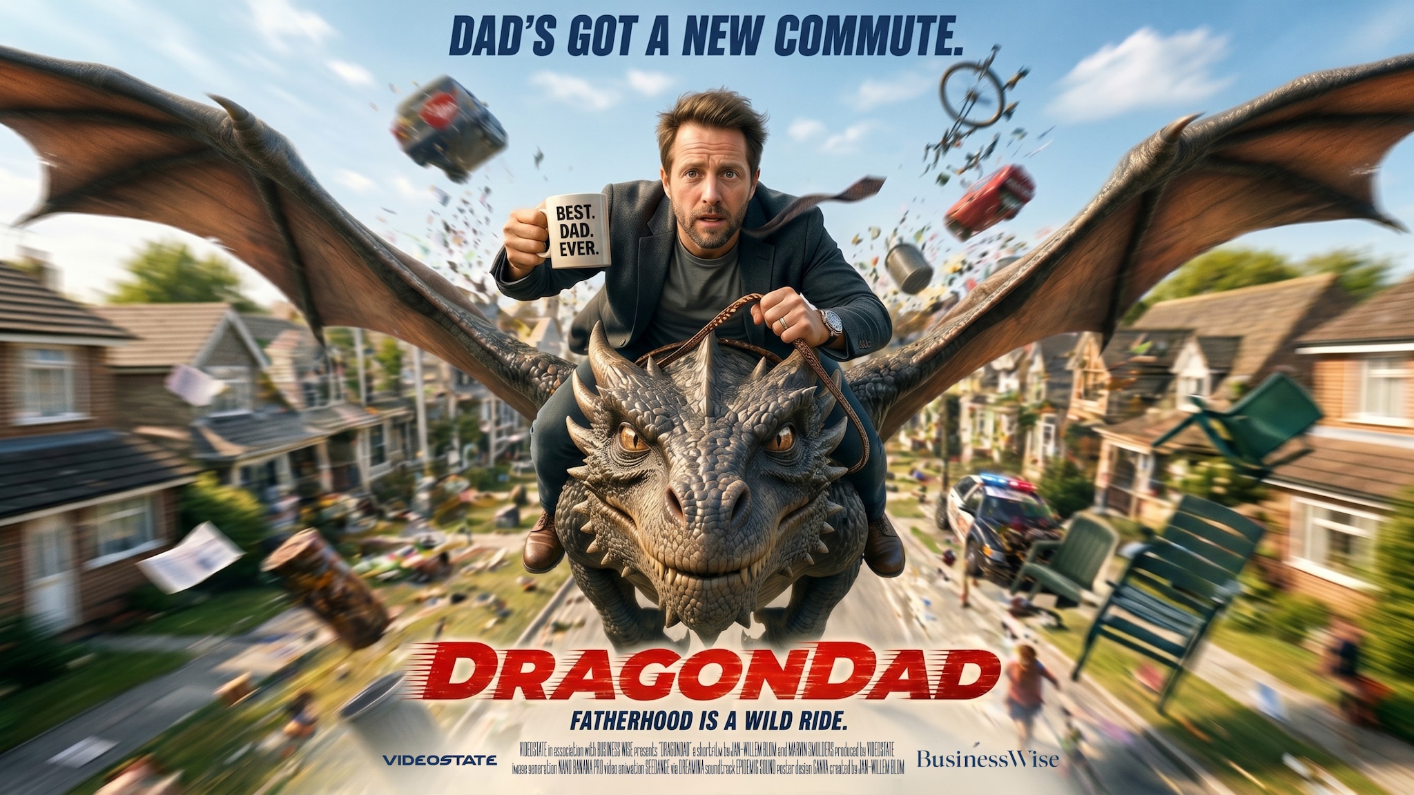 Poster van de AI-film die Jan-Willem heeft gemaakt. Bron: gegenereerd met Google Nano Banana Pro in Freepik.