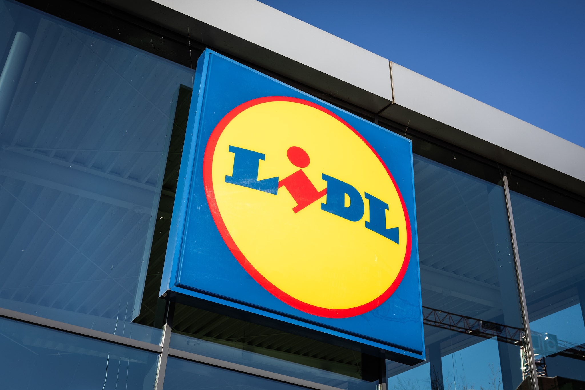 Logo op de gevel van een Lidl-supermarkt. Foto: ANP