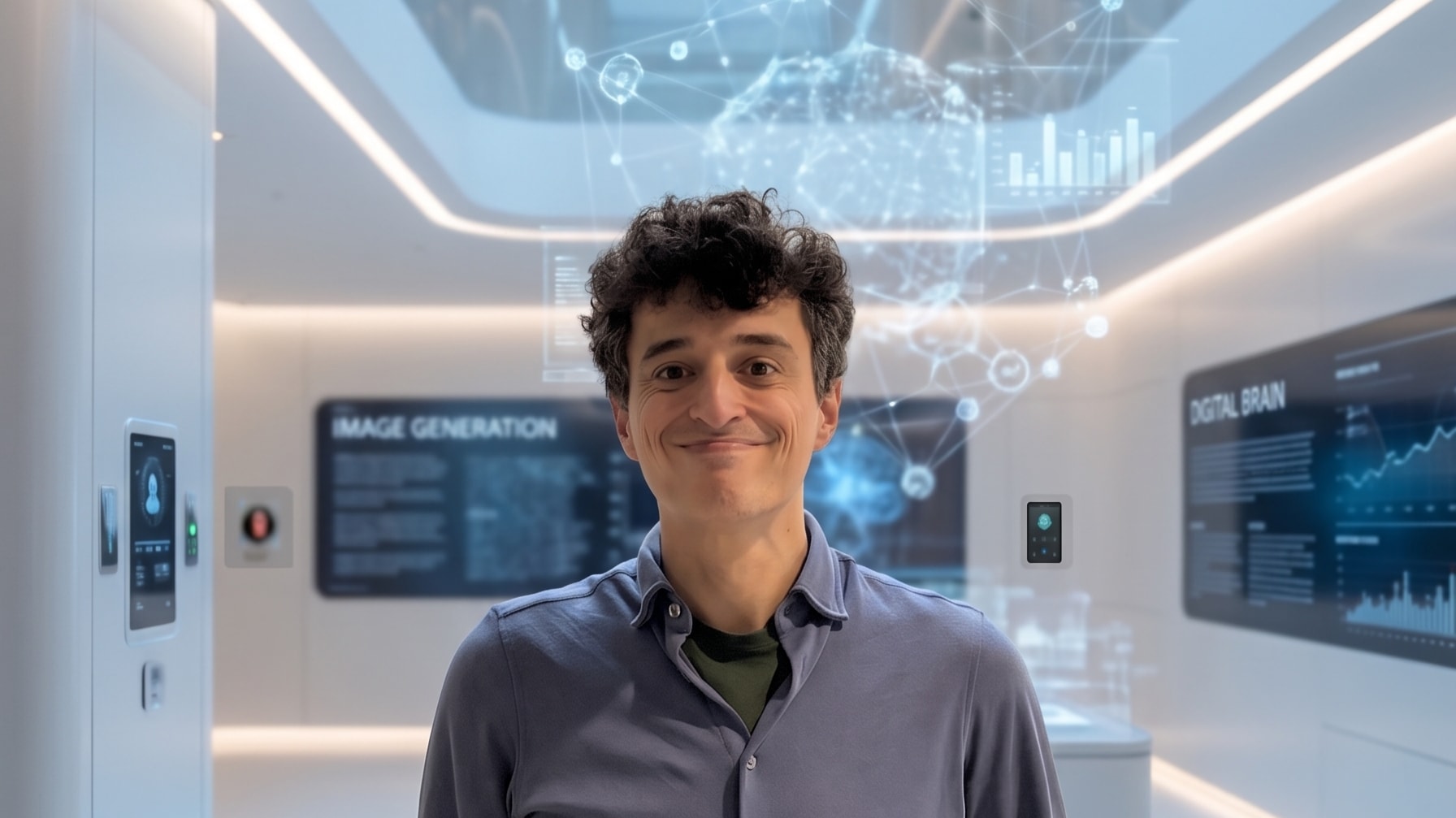 Wouter van den Bijgaart, oprichter van TwoFeetUp  en vibecoder vertelt in Lekker werken met AI over hoe jij kan vibecoden. Foto: Gemini AI
