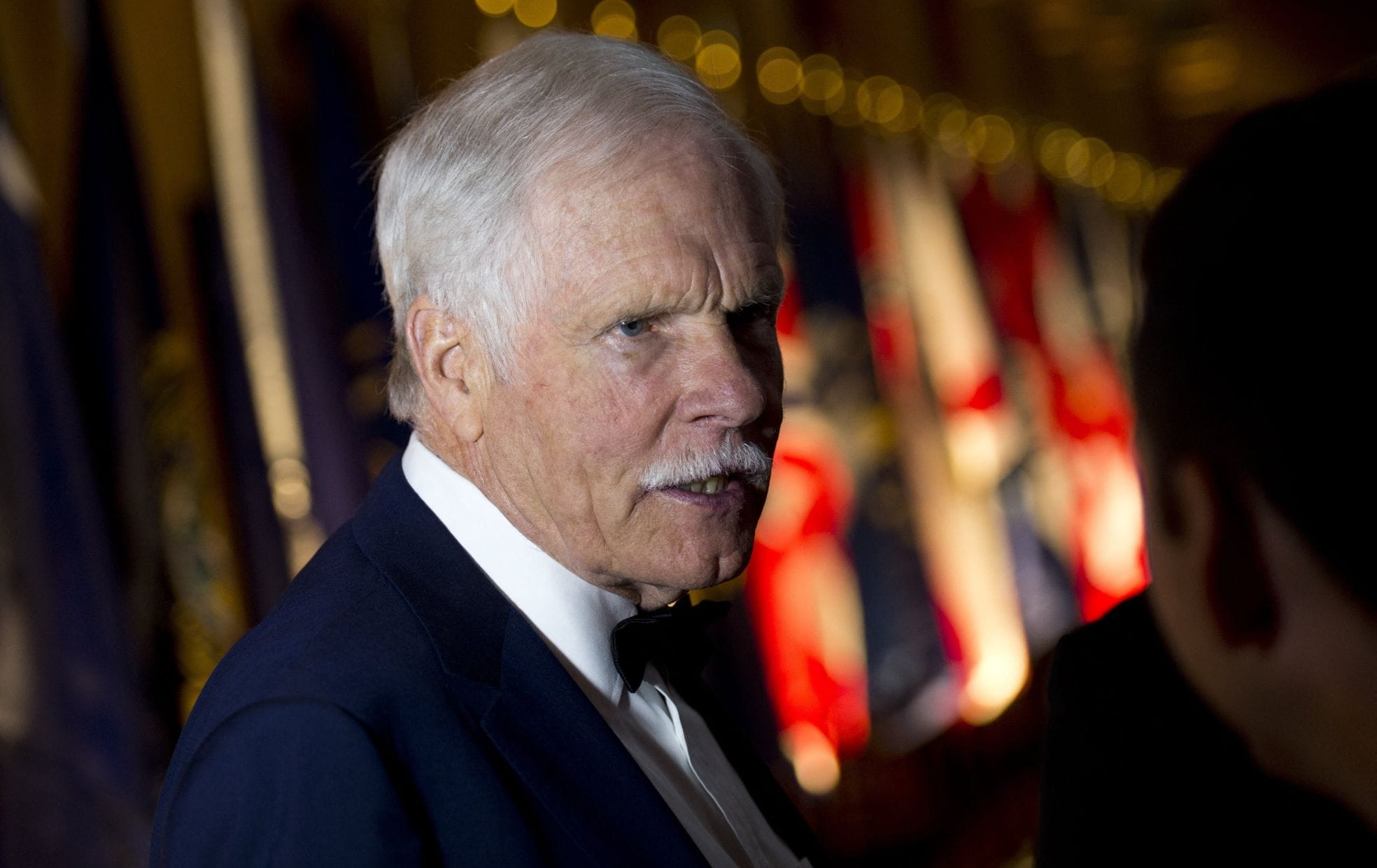 Ted Turner tijdens een event in Washington DC, 2013.