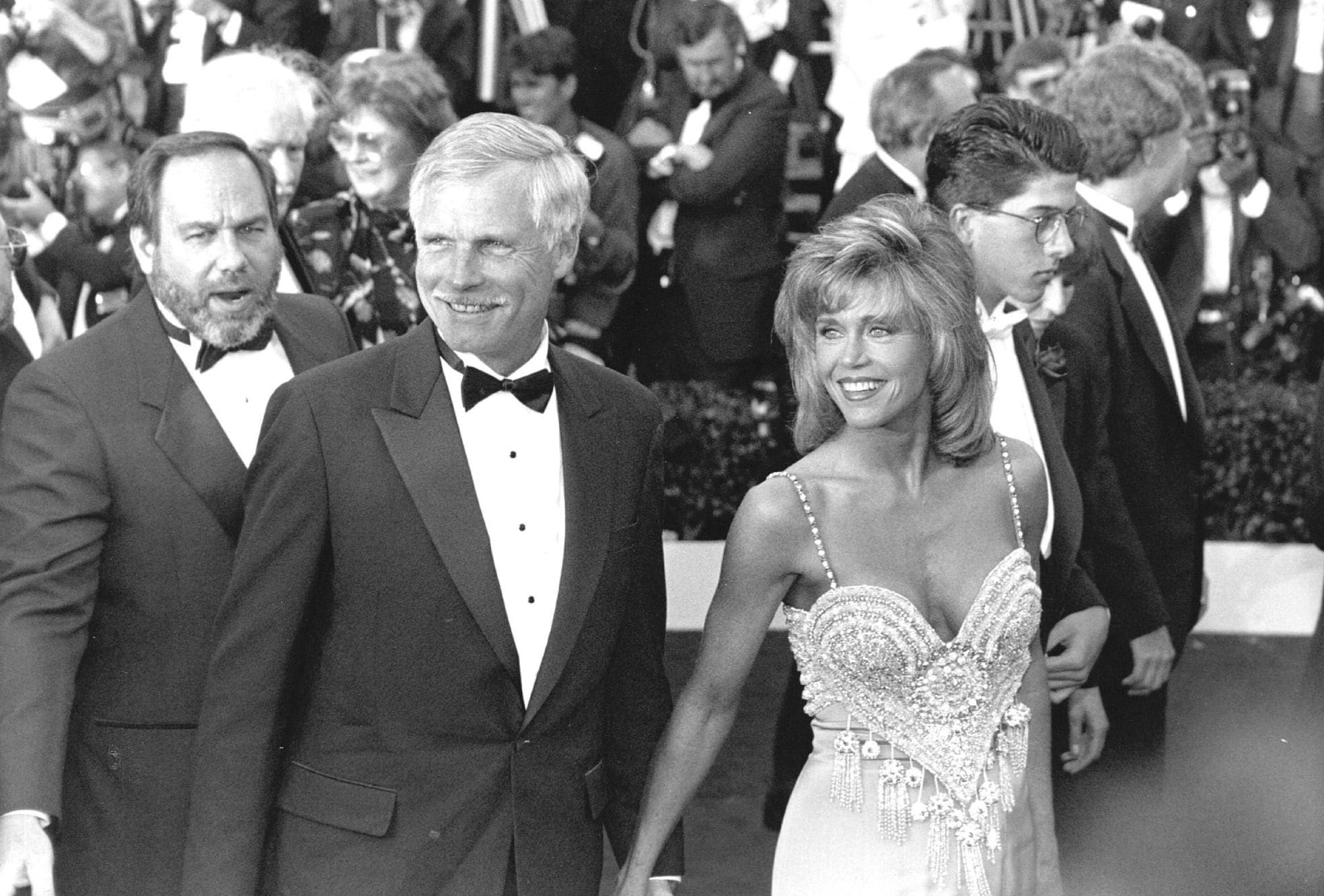 Samen met zijn ex-vrouw Jane Fonda in 1991: Ted Turner op de rode loper. Samen met zijn ex-vrouw Jane Fonda in 1991: Ted Turner op de rode loper. Foto: AFP/EPA