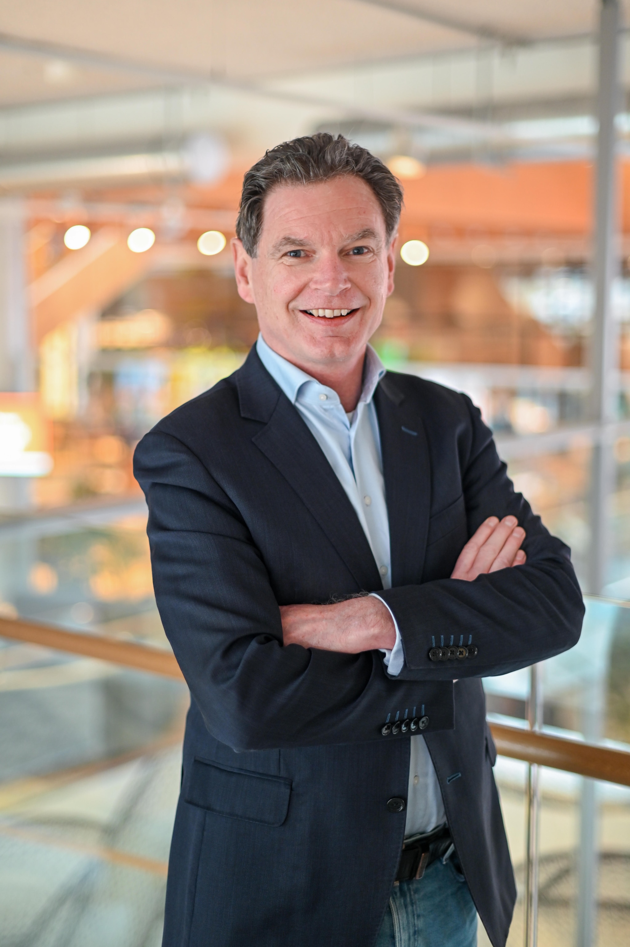 Dirk Mulder, retaildeskundige bij ING.  Dirk Mulder, retaildeskundige bij ING (foto: Jan Paul Heijmans)