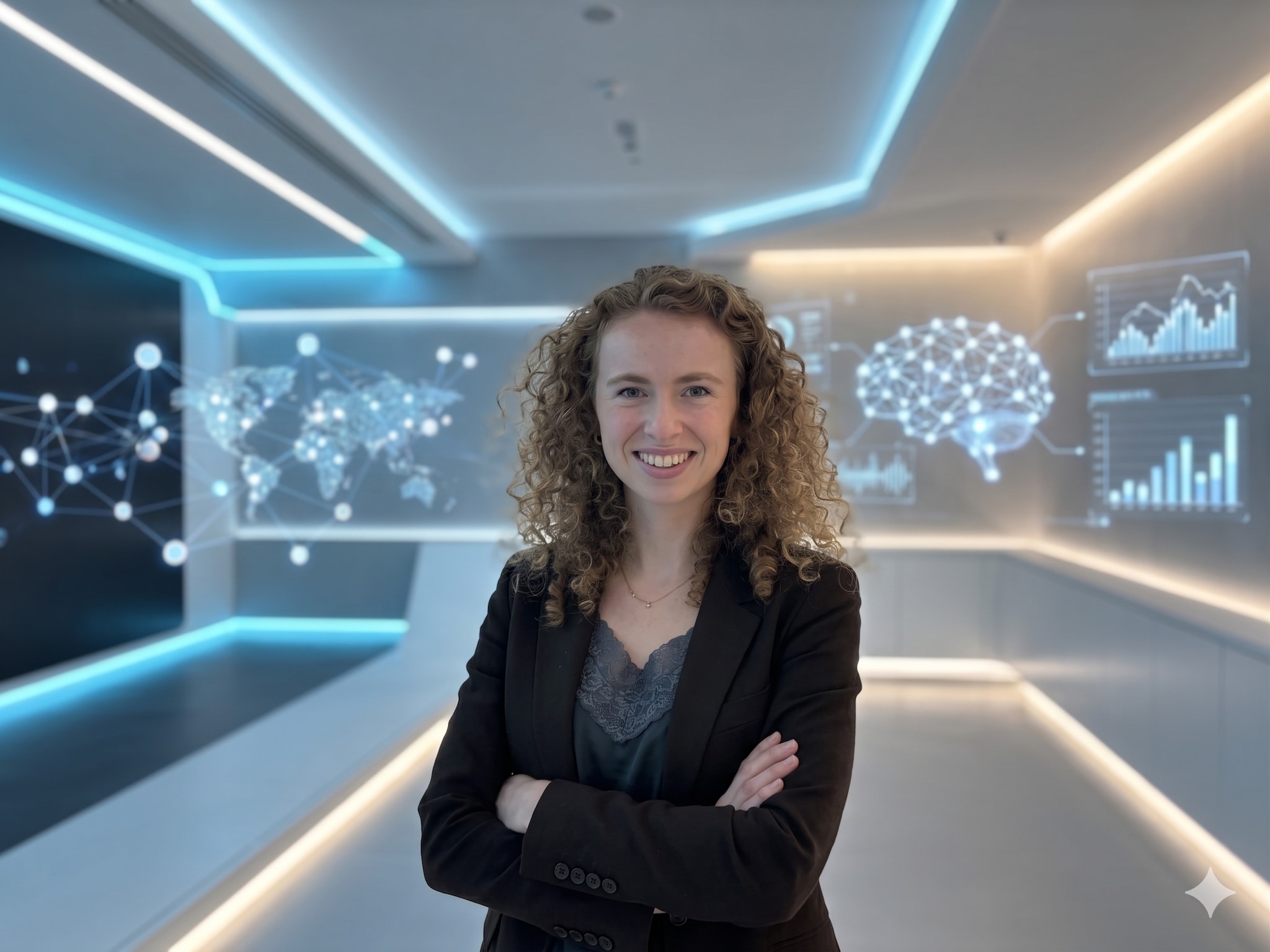 Maartje Vennema is te gast in de podcast Lekker werken met AI. Foto: BusinessWise/Gemini