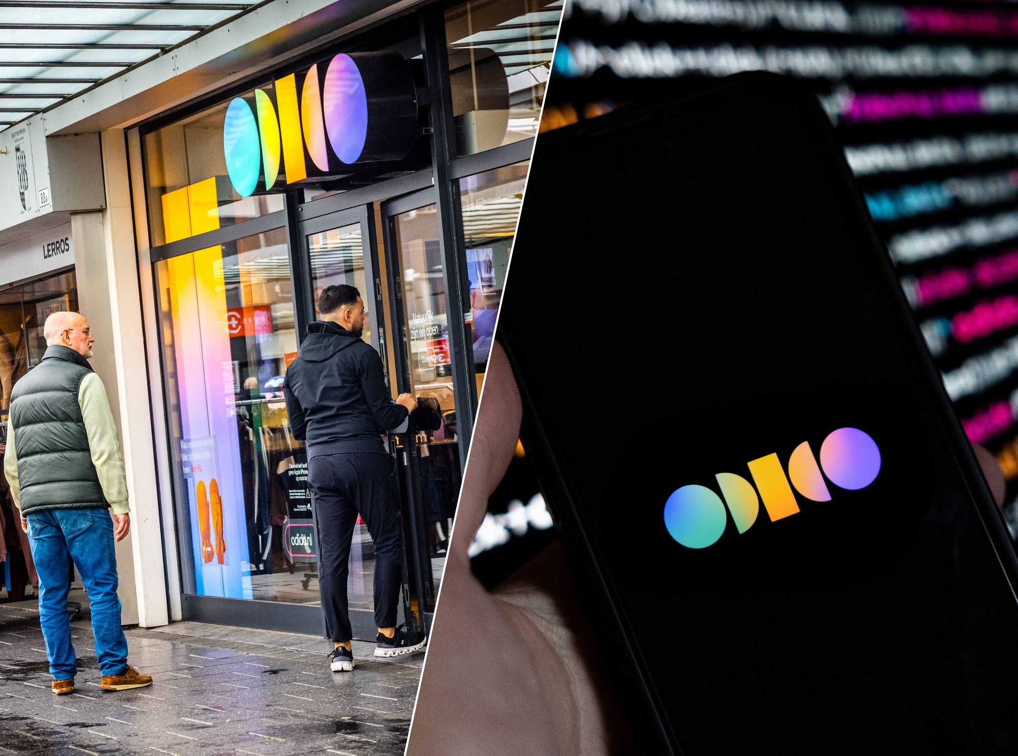 EINDHOVEN - Een winkel van telecomprovider Odido in een winkelcentrum. De telecomprovider is getroffen door een cyberaanval waarbij de gegevens van miljoenen mensen zijn buitgemaakt. / WDW20260326-003 #VRIJEFOTO# ILLUSTRATIEF - Odido datalek waarbij persoonsgegevens zijn buitgemaakt door hackersgroep ShinyHunters. - Wouter de Wilde / DE WILDE MEDIA - WDW20260326 Rob Engelaar / Wouter de Wilde | DE WILDE MEDIA