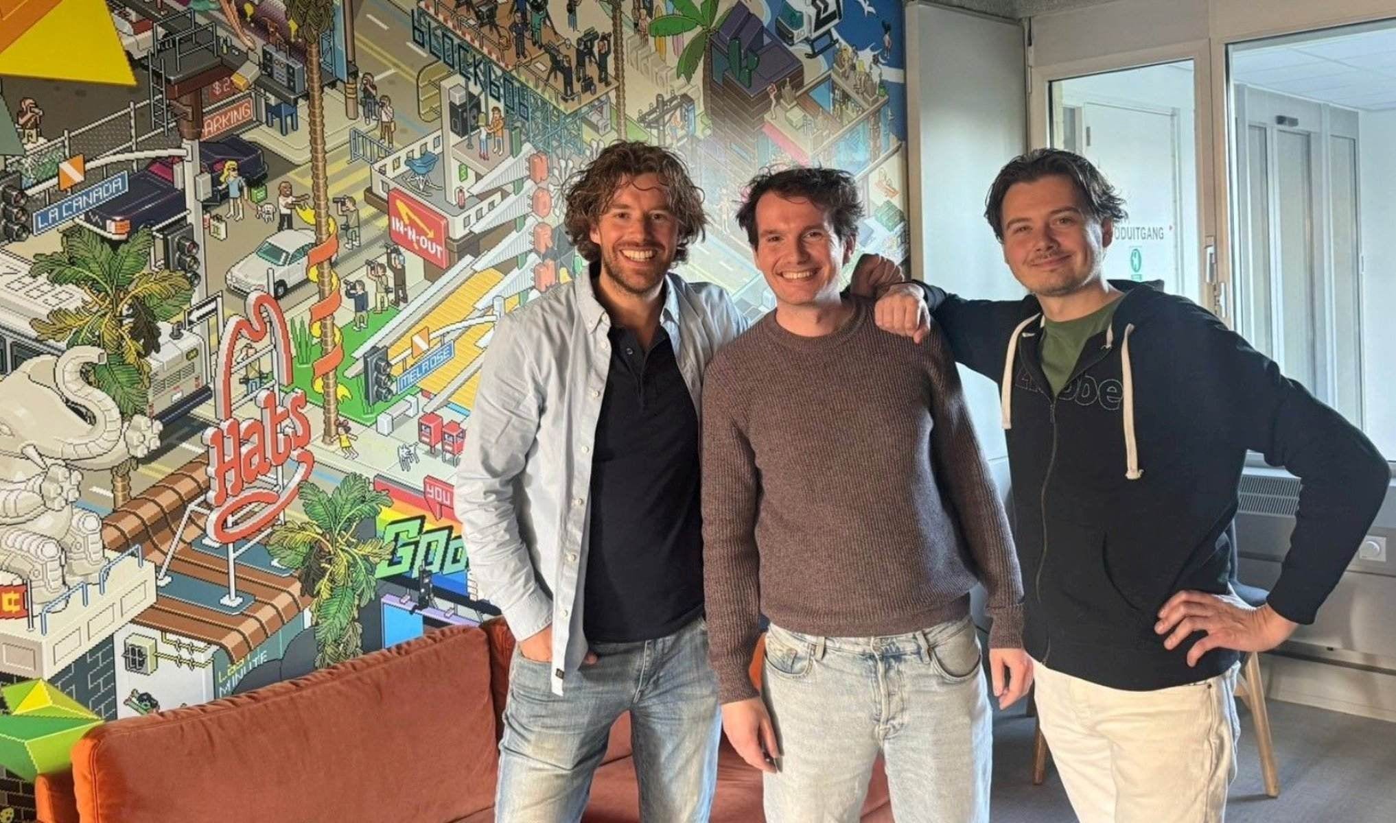 Job van den Berg, Tom Jessen en Remy Gieling: presentatoren van het nieuwe BusinessWise-radioprogramma AI at Work Live.
