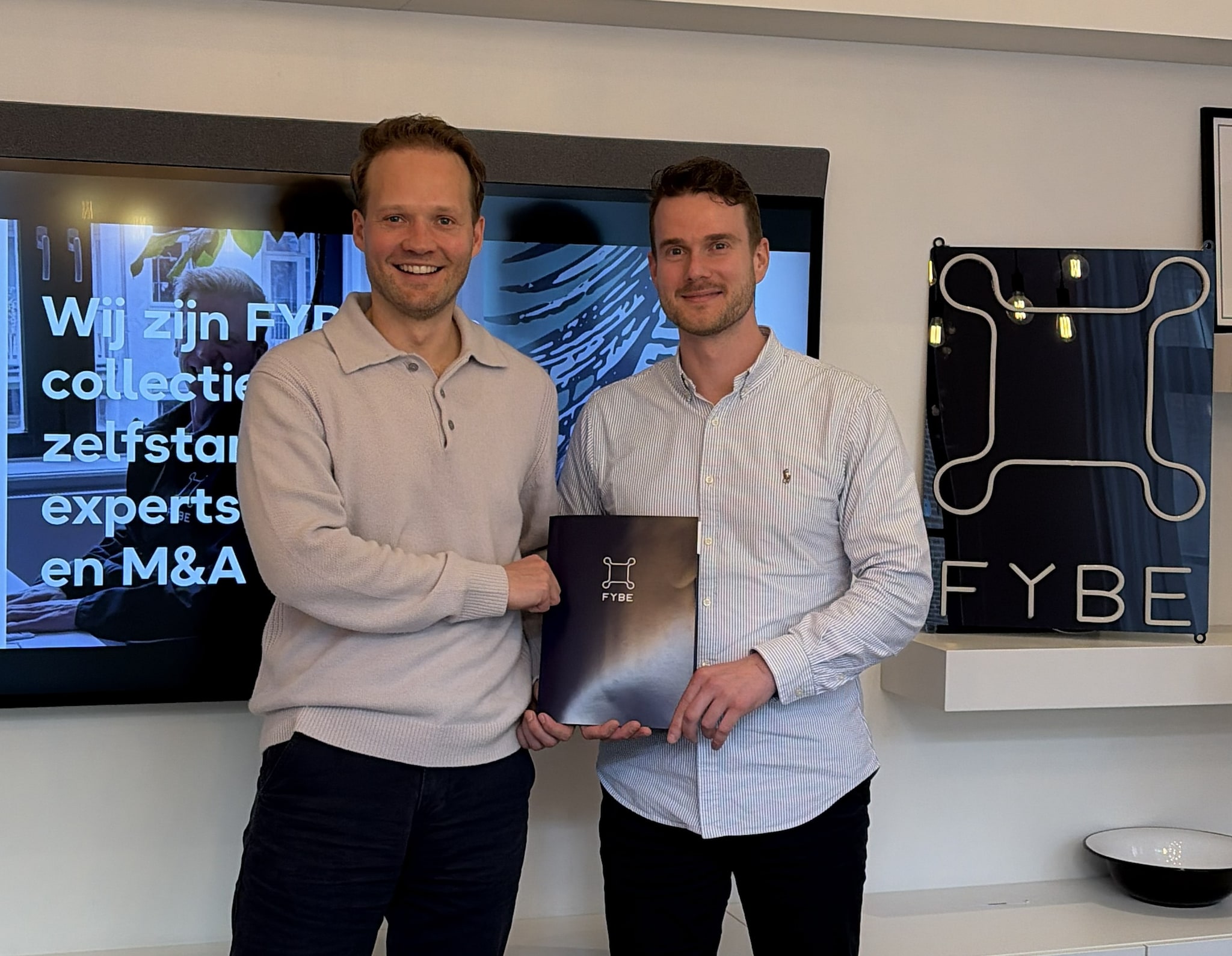 FBYE-oprichter Dedmer Taekema en finance manager Tom Nass.