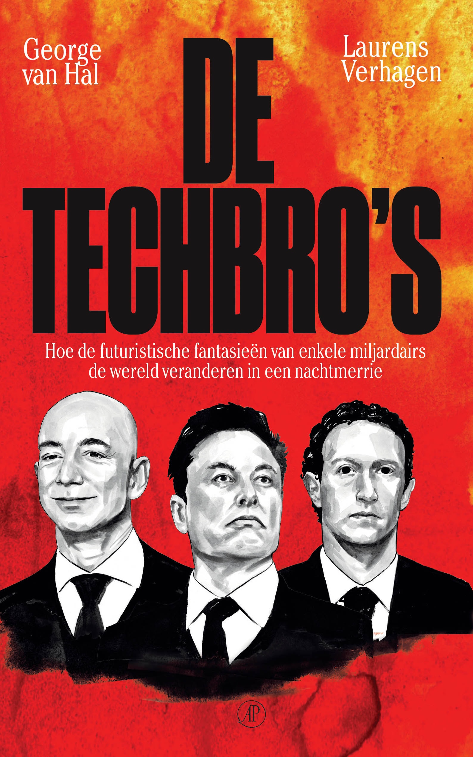 Cover 'De Techbro's' van Volkskrant-journalisten George van Hal en Laurens Verhagen Volkskrant/arbeiderspers