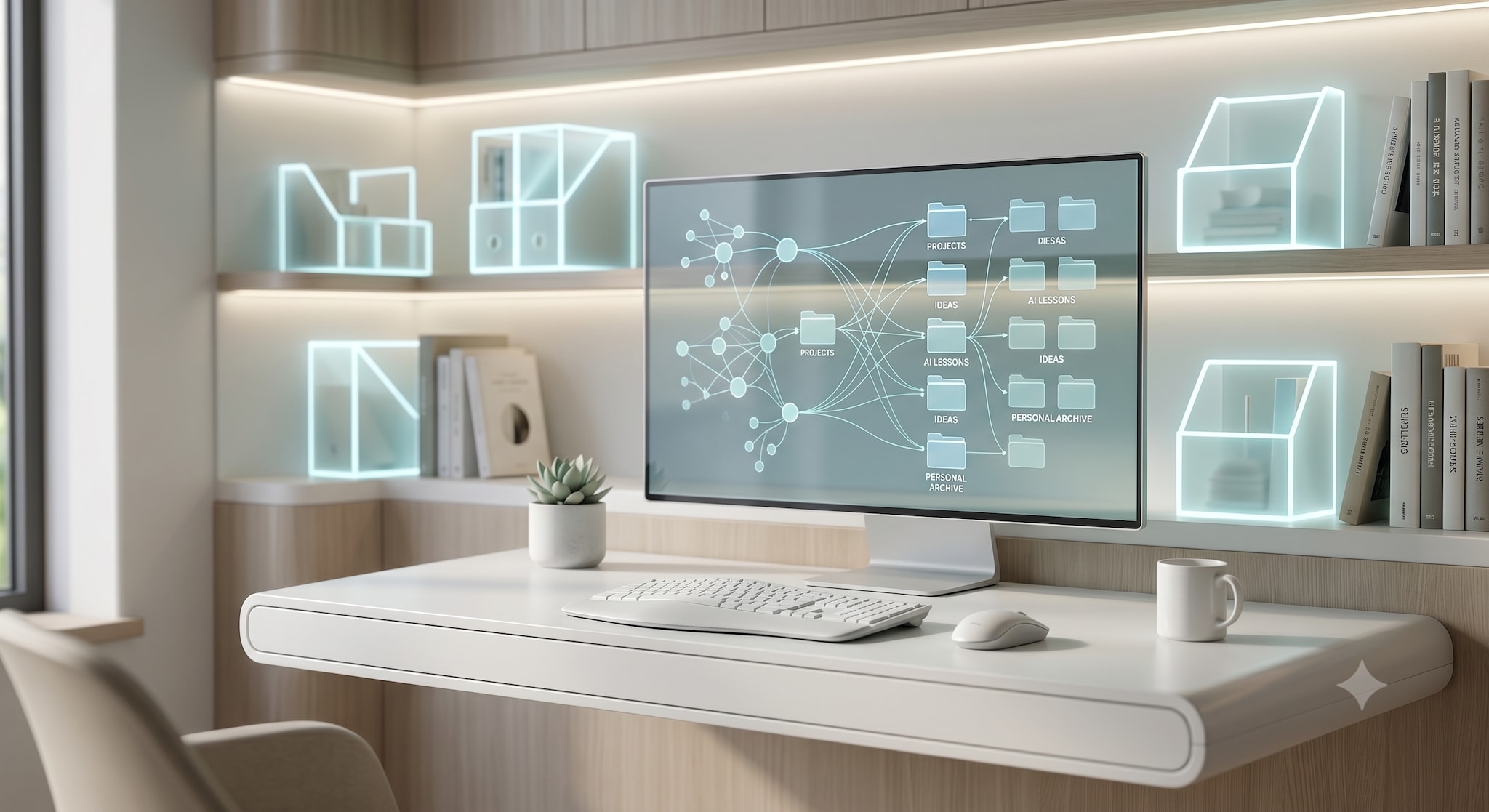 Agentic AI als tweede brein. Beeld gegenereerd met Google Gemini