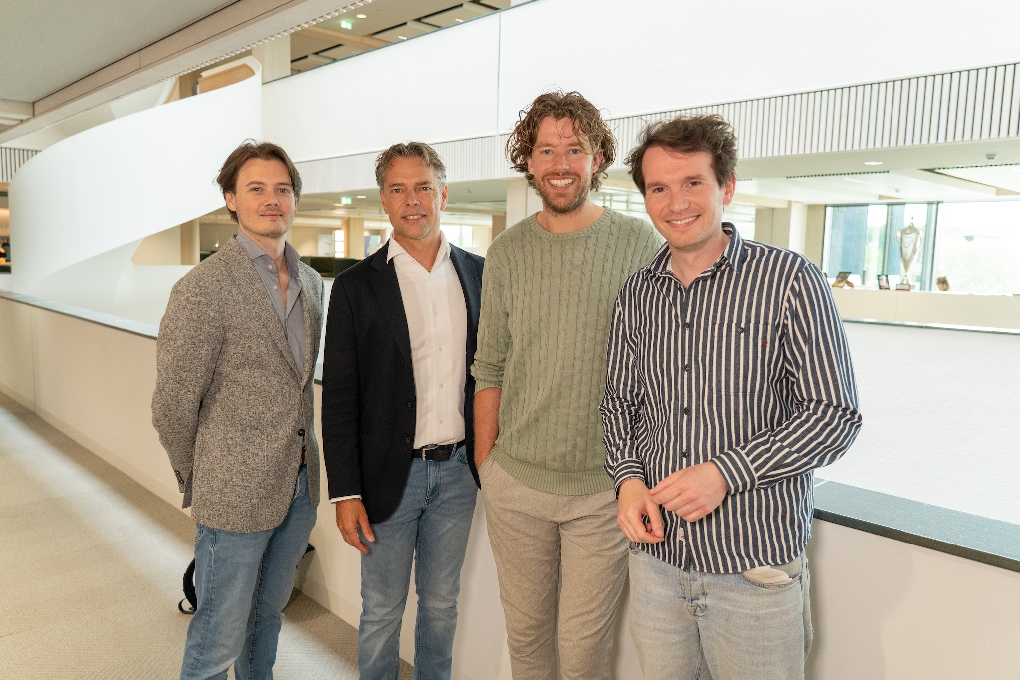 vlnr: Remy Gieling, Han de Groot, Job van den Berg en Tom Jessen Redactie BusinessWise
