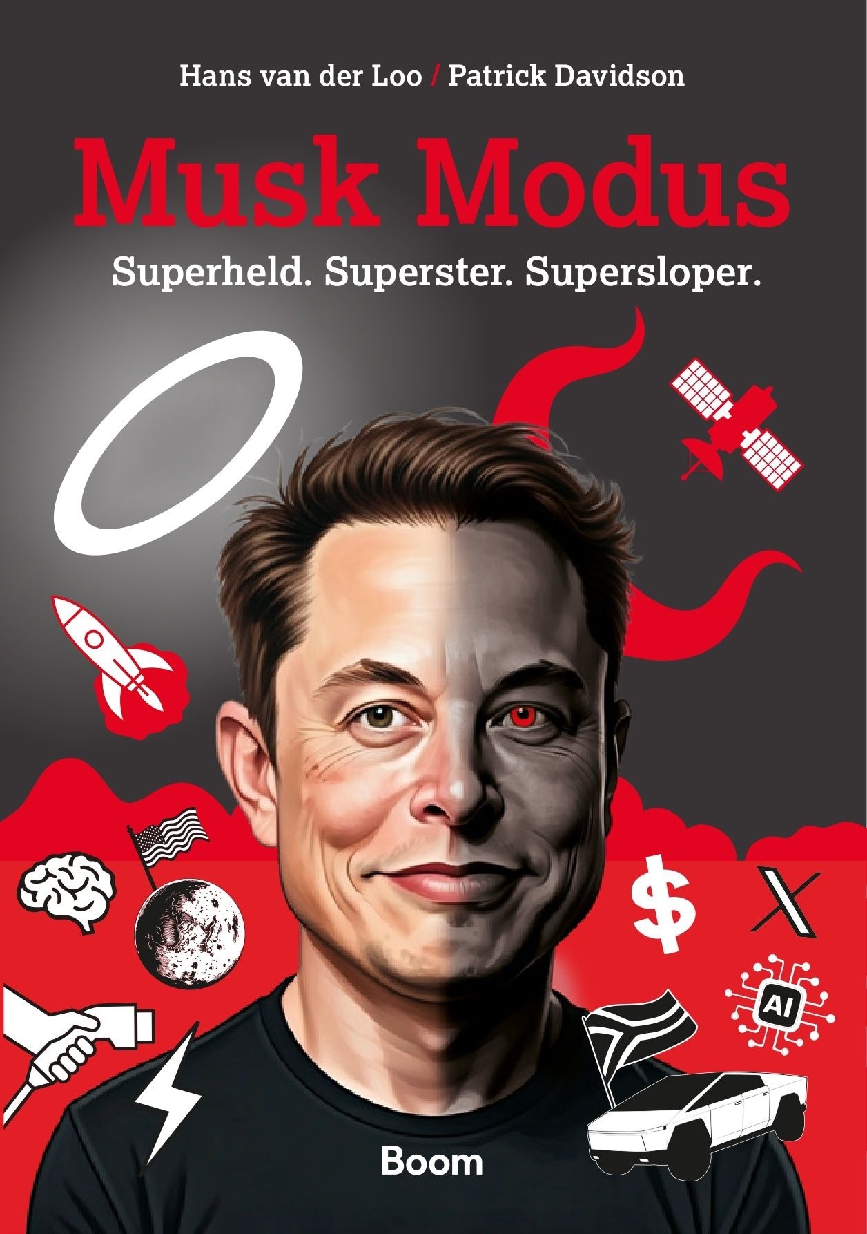 Musk Modus, verkrijgbaar vanaf het moment dat SpaceX naar de beurs gaat. Uitgeverij Boom