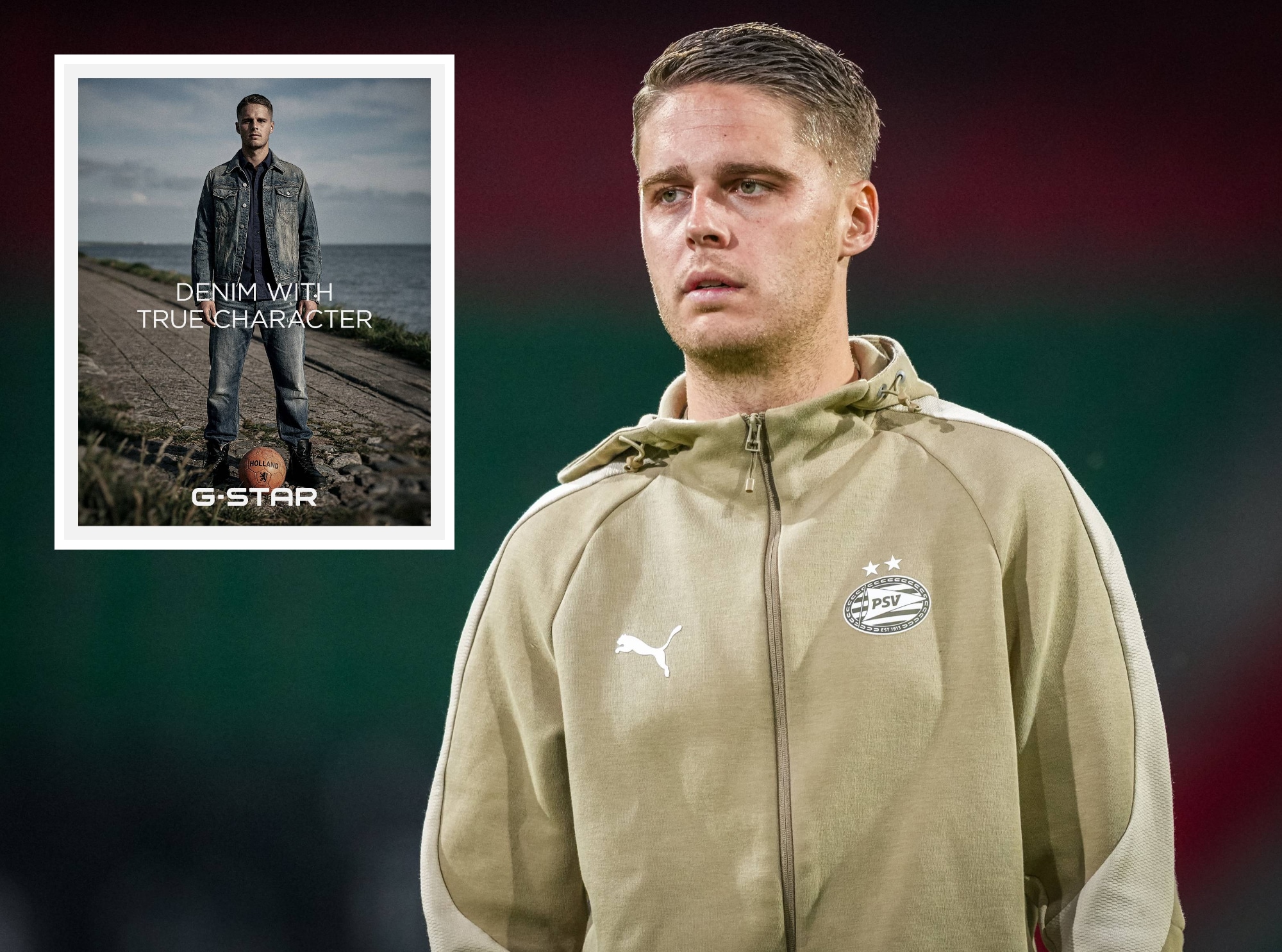 Joey Veerman van PSV, niet geselecteerd voor het WK, en de veelbesproken advertentie over karakter.