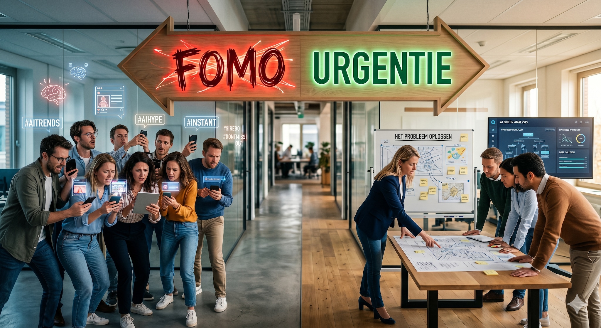 Organisaties verwarren urgentie met FOMO.