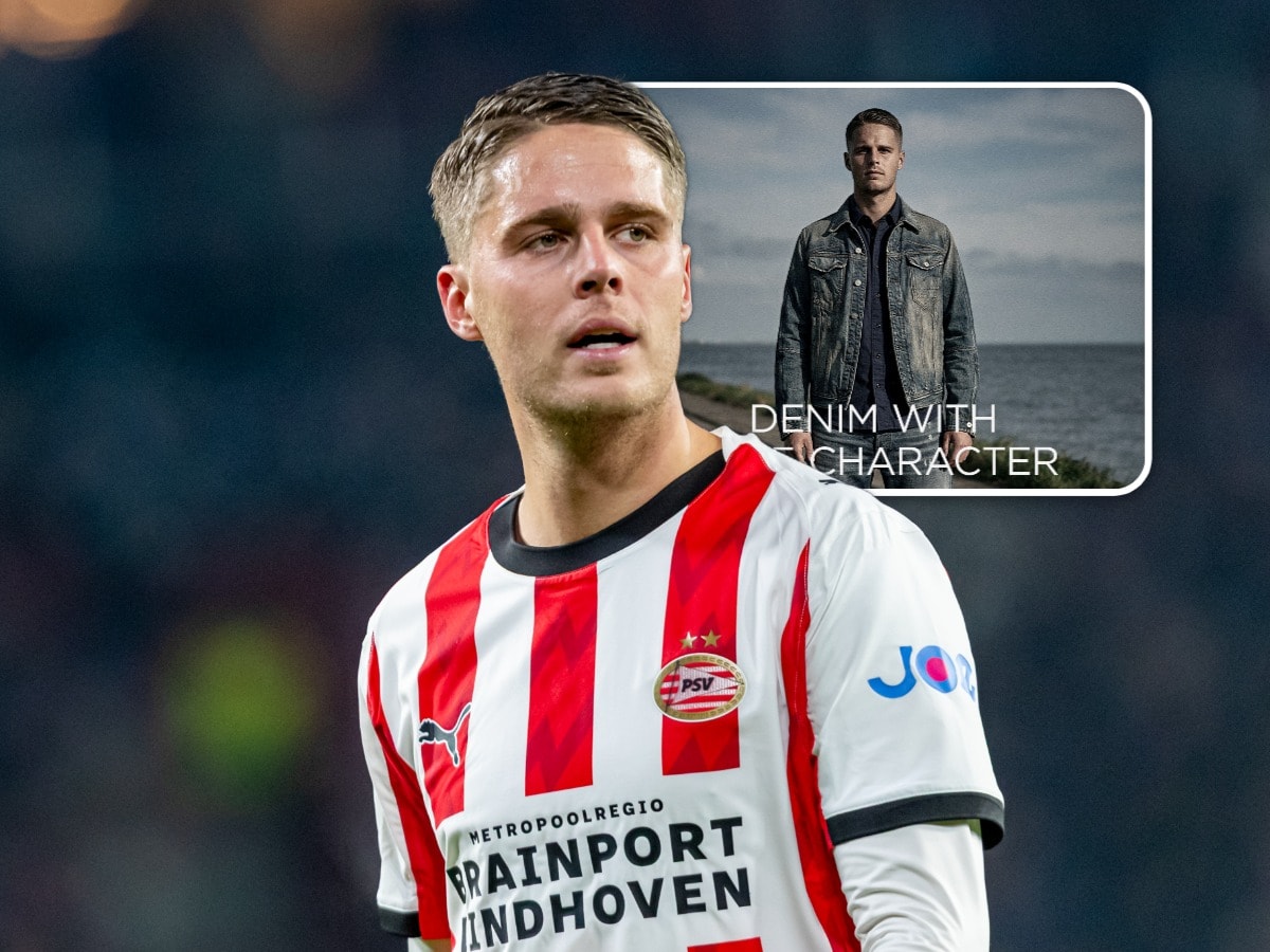 Joey Veerman. Niet geselecteerd voor Oranje, iets met zijn karakter. Wel te zien in de campagne van G-STAR. Ook iets met ‘character’.  Frank Laracker / DCI Media (inzet: G-STAR)