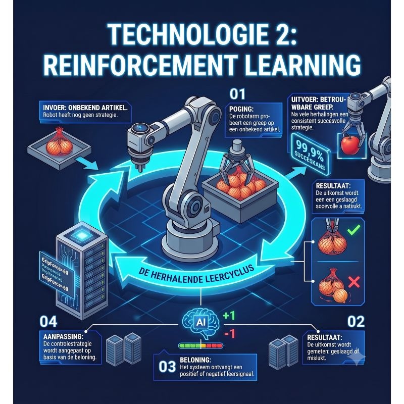 Technologie 2: Reinforcement Learning Beeld gegenereerd met Google Gemini