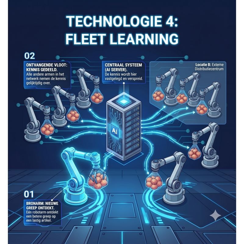 Technologie 4: Fleet Learning Beeld gegenereerd met Google Gemini
