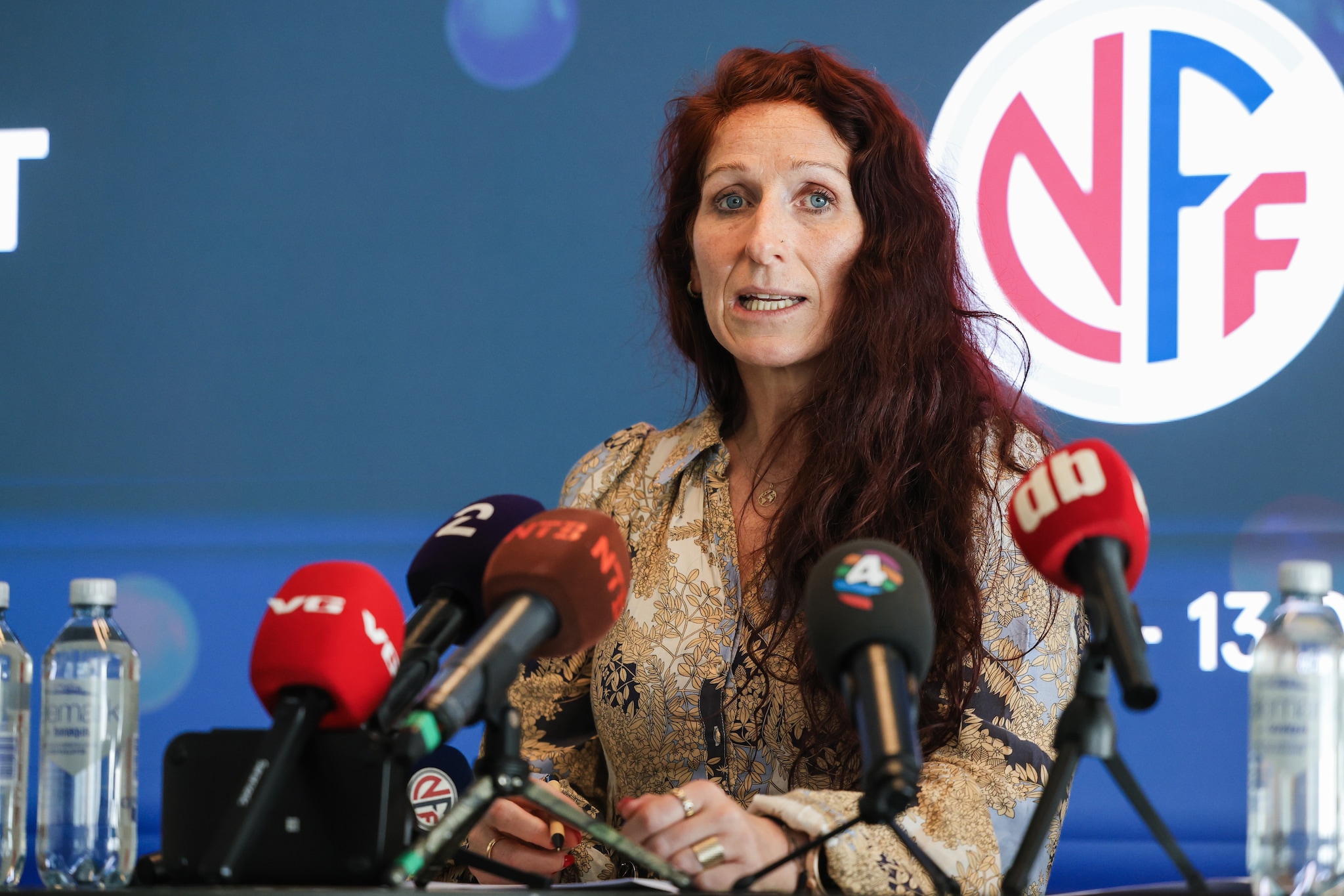 Lise Klaveness, voorzitter van de Noorse voetbalbond.