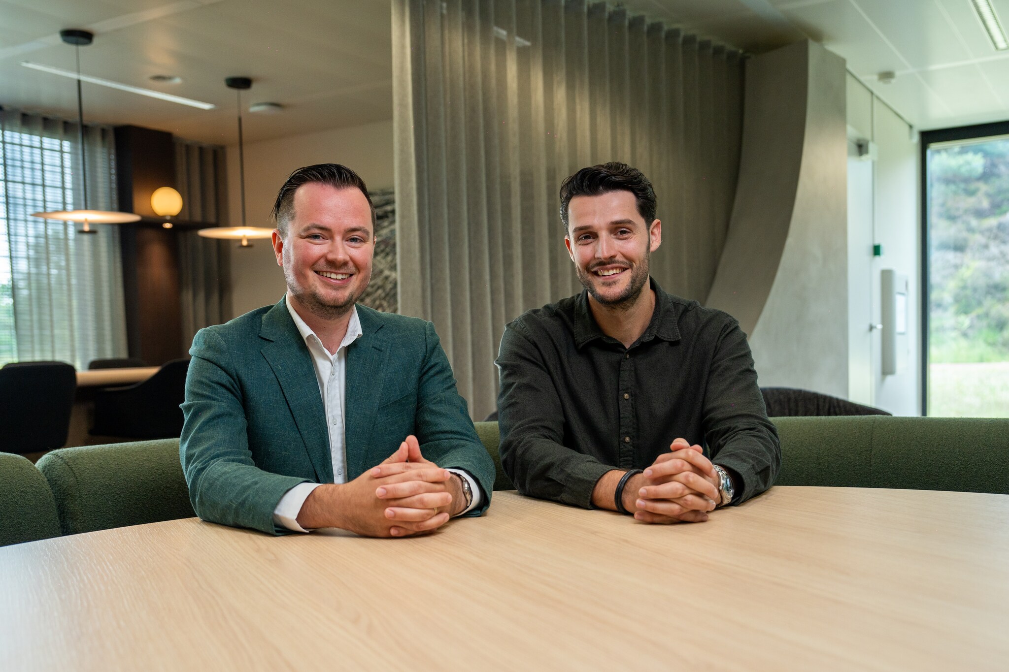Tim Wiersema en Stan de Groot van Scholt Energy. Foto: Not Just Content.