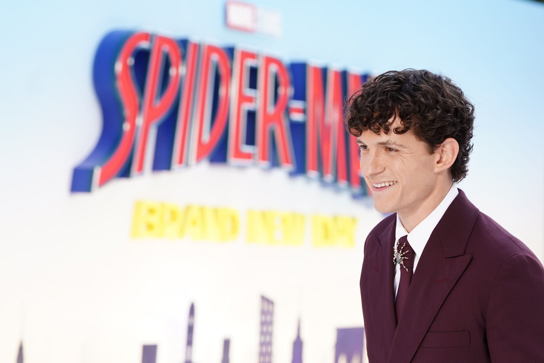 Tom Holland, nu drie keer de man achter het masker van Spider-Man. ANP