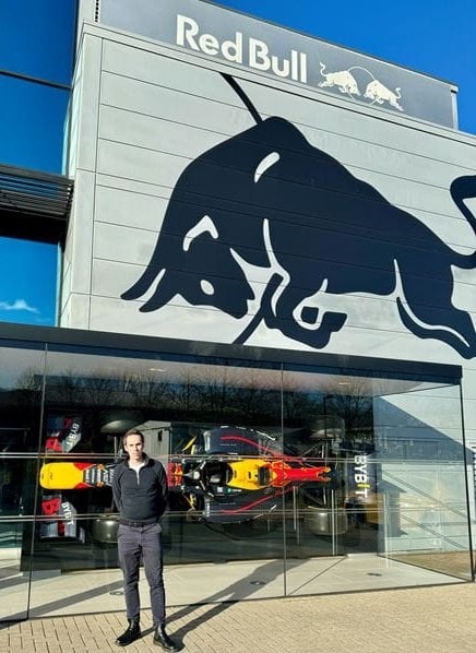 Martin Galpin, hoofd Technology & Analysis Tools, bij het F1-team Oracle Red Bull Racing. Red Bull