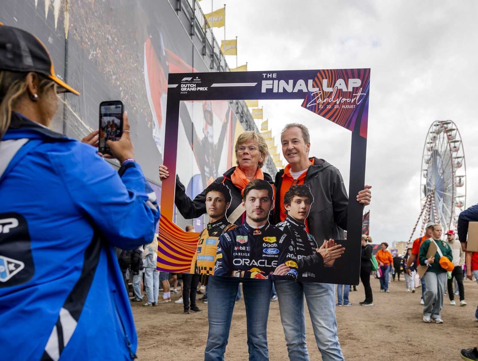 Op de foto op Circuit Zandvoort, tijdens misschien wel de laatste F1-race daar ooit (2026). ANP