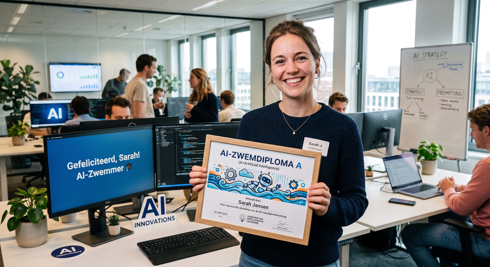 Wat is een 'AI-zwemdiploma'?
