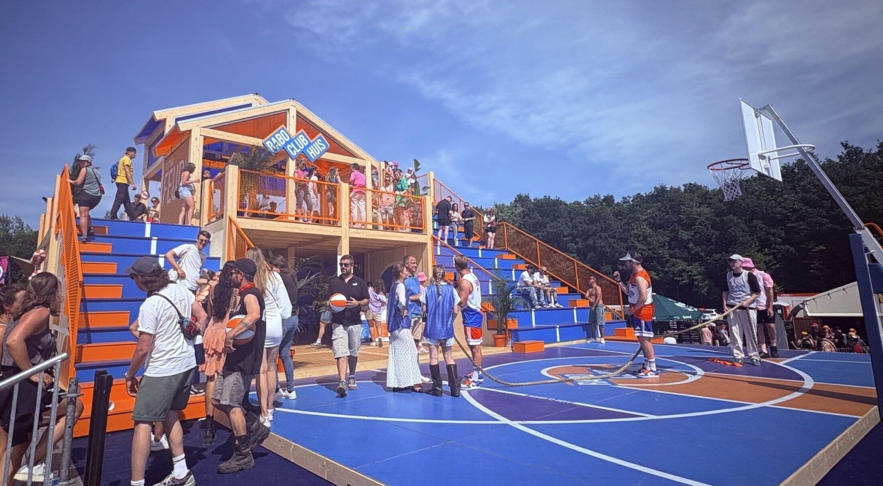 Het Rabobank Clubhuis in Lowlands. Rabobank