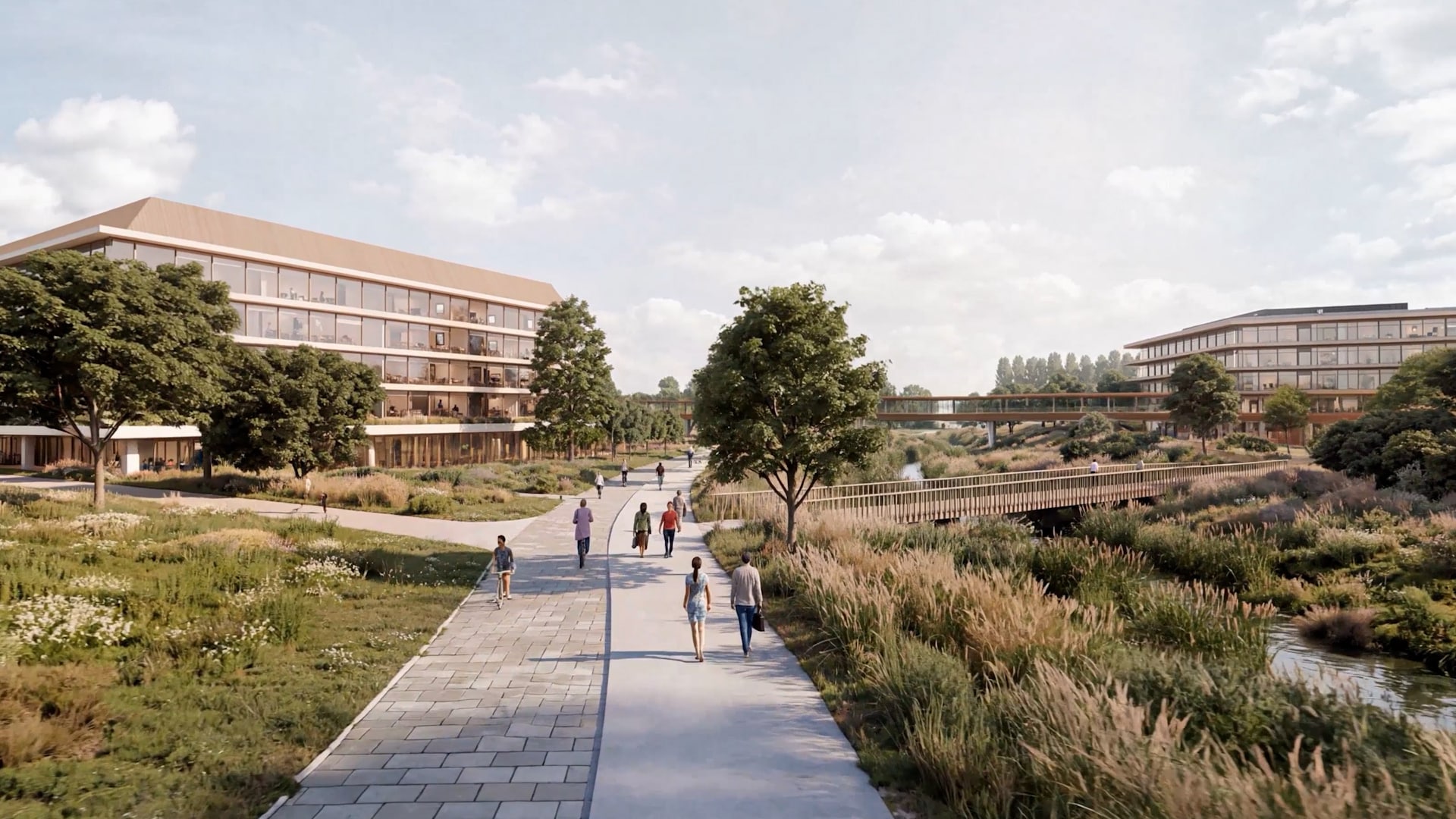 Sfeerbeeld van de toekomstige ASML-campus in Eindhoven. Foto: ASML