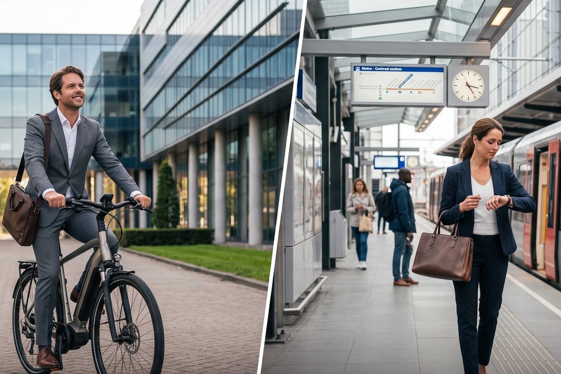 Naar je werk met de fiets en/of tram, en niet meer met de leaseauto? Gemini/AI