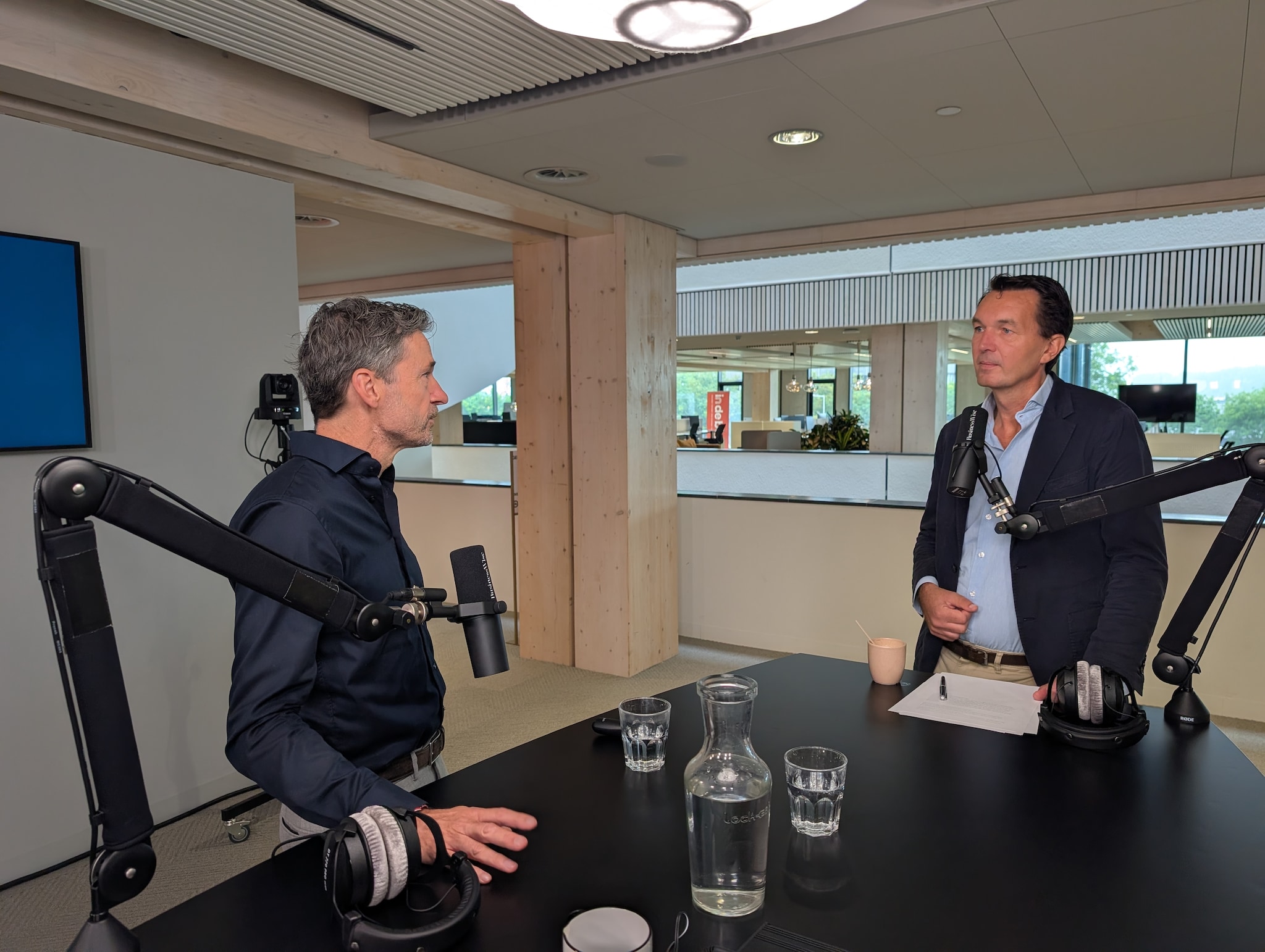Bert Jongsma in gesprek met Paul van Riessen. BusinessWise