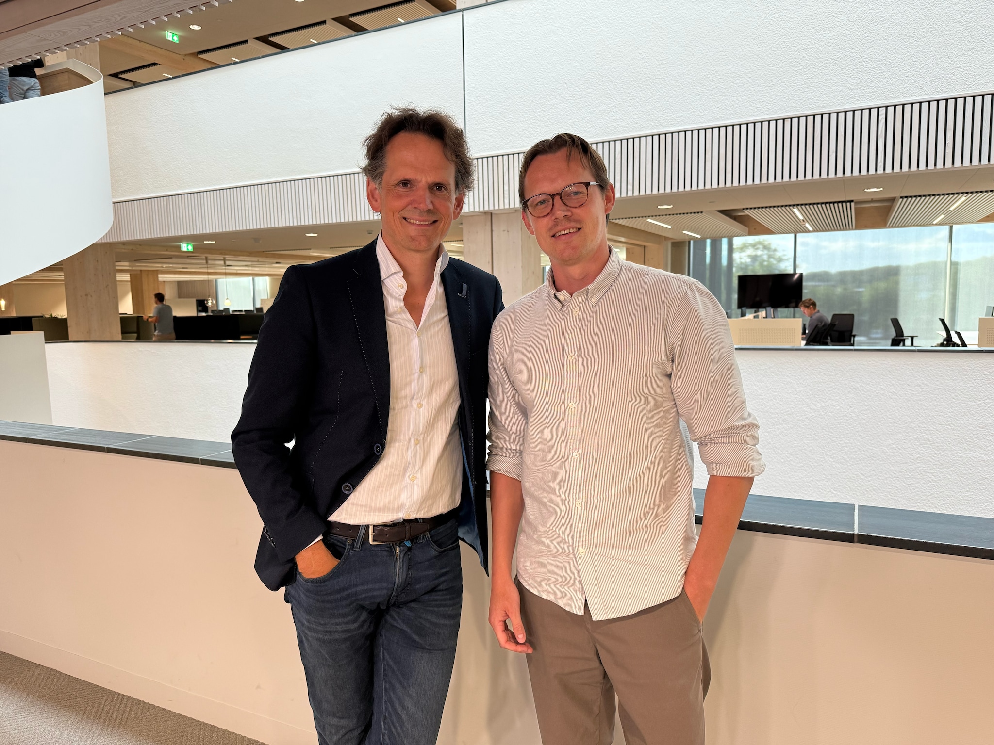 Move on Up-host Gerben van Driel en Vincent Bons. BusinessWise