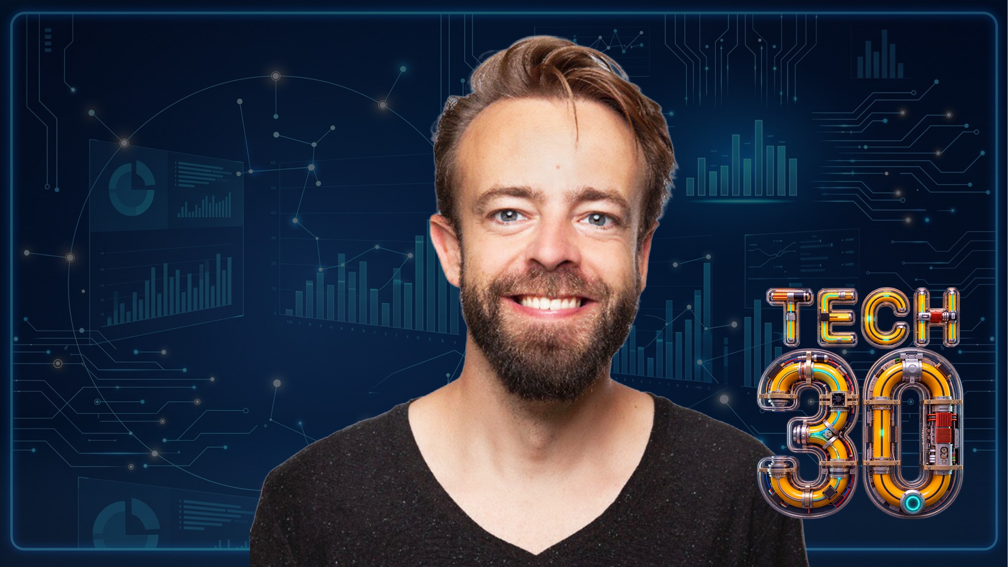 Jelle Prins staat in de BusinessWise Tech30
