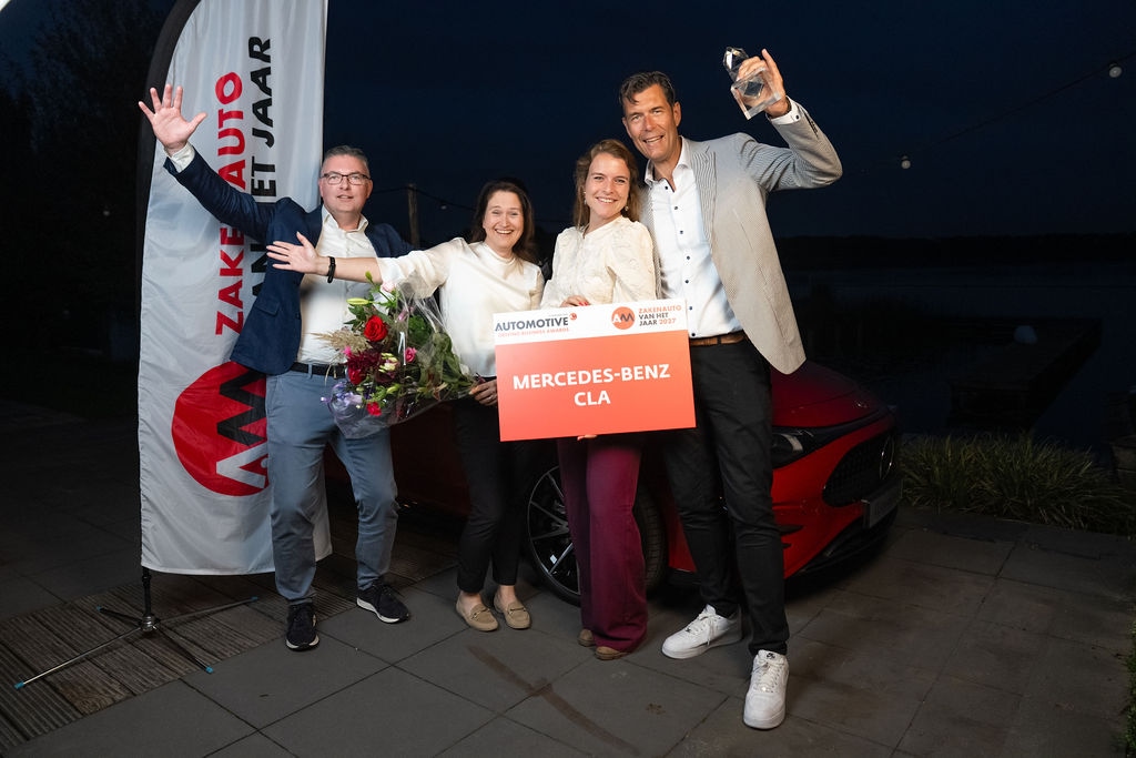 Feest bij Mercedes-Benz: hun CLA is door de vakjury gekozen als Zakenauto va het Jaar 2027.