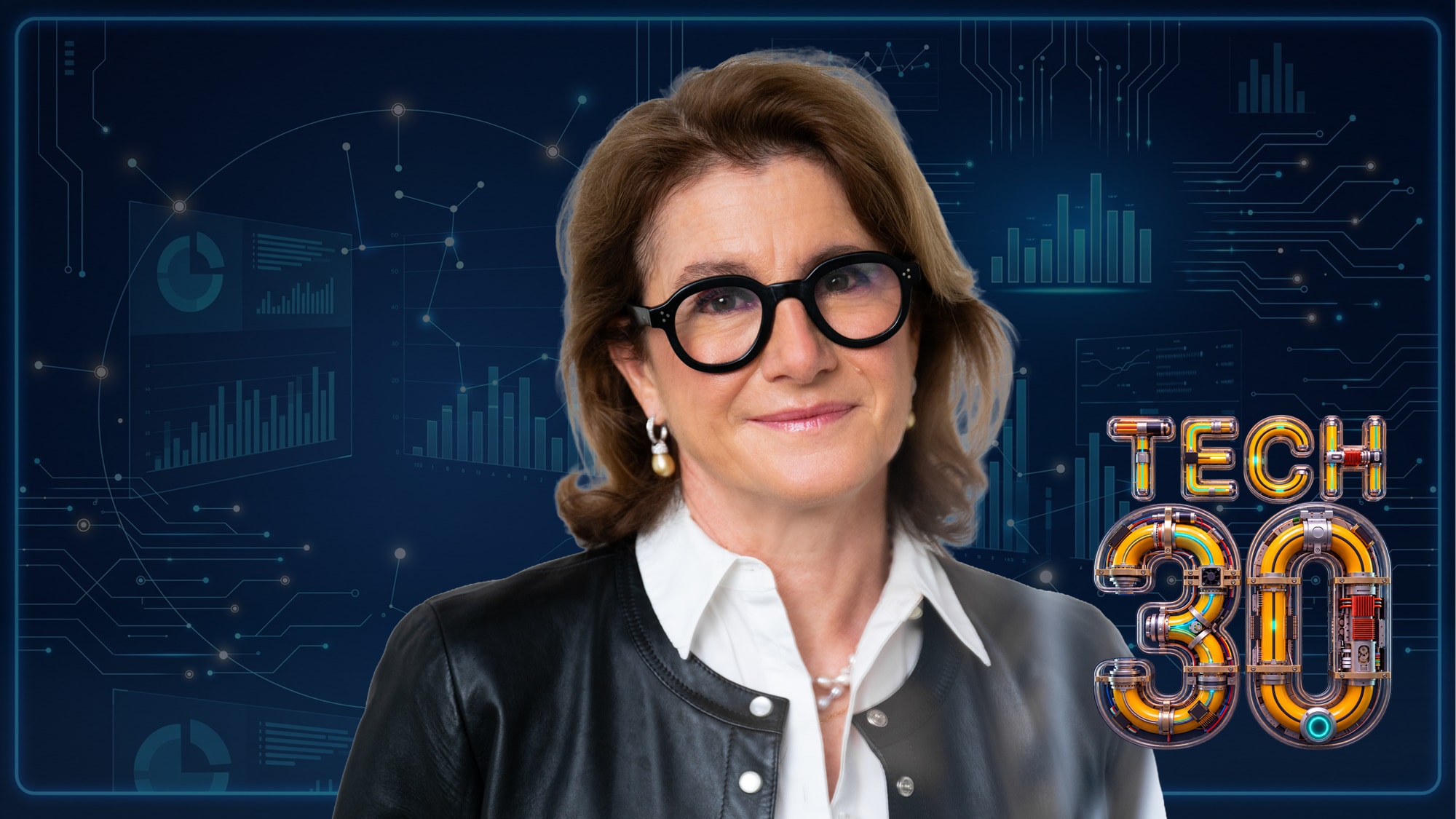 Corinne Vigreux staat in de BusinessWise Tech30