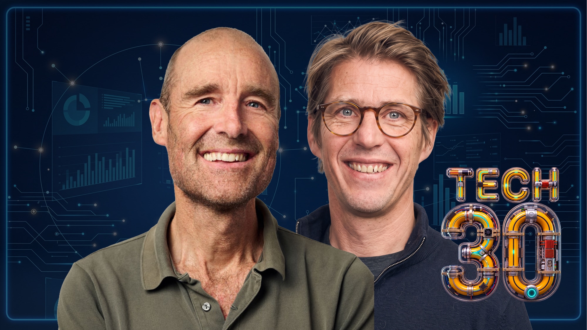 Pieter van der Does en Ingo Uytenhaage, de CEO's van Adyen.