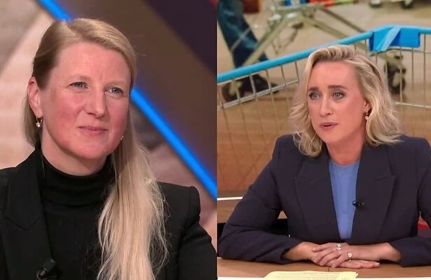 Margaret Versteden-van Duijn, CEO van Ahold Delhaize, aan tafel bij Eva Jinek.