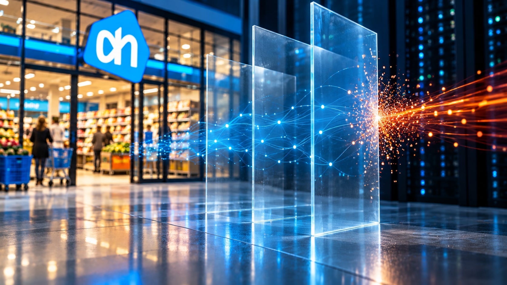 Albert Heijn was slachtoffer van een hack.