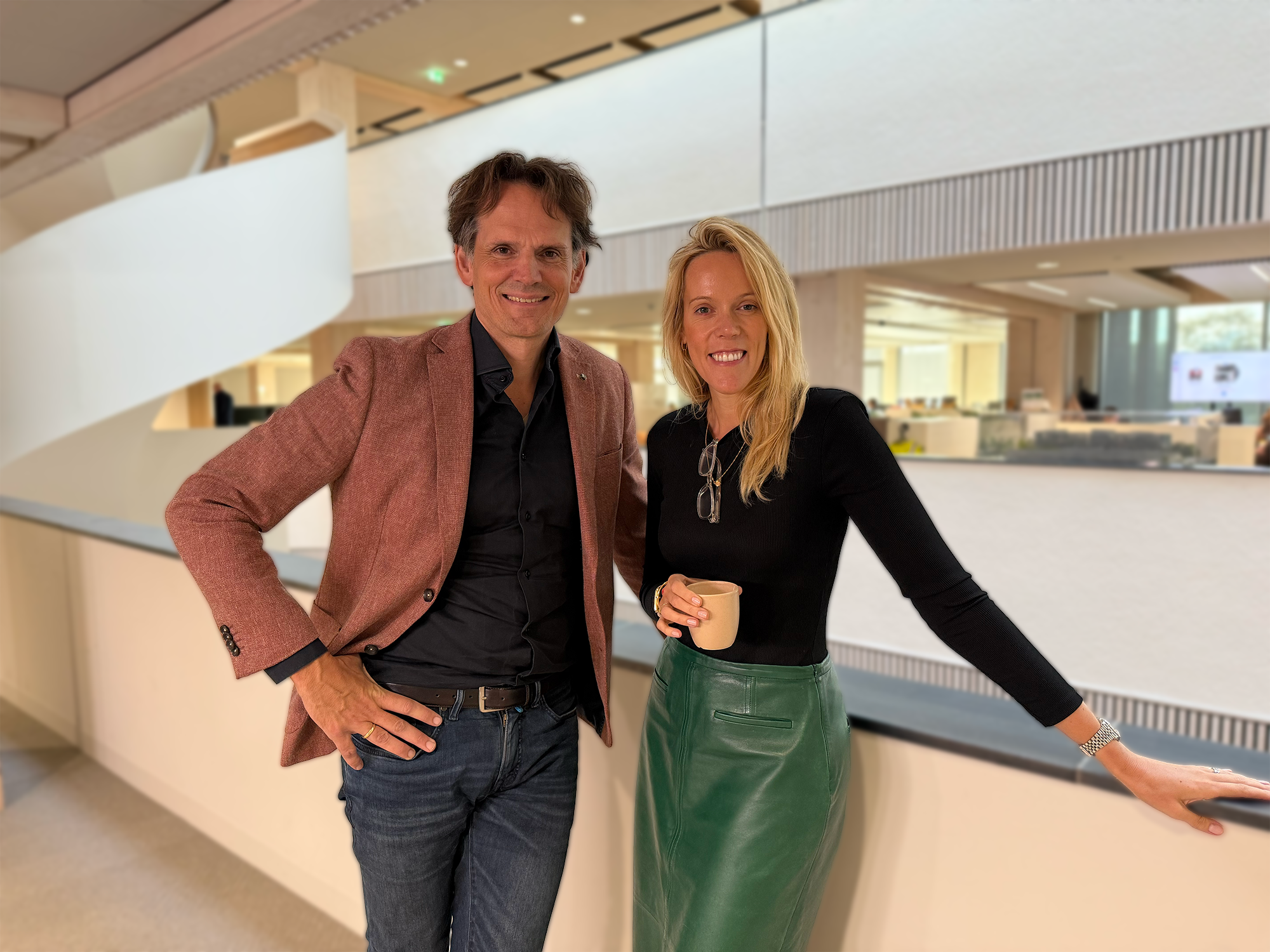 Move on Up-host Gerben van Driel en Eva Faict. BusinessWise