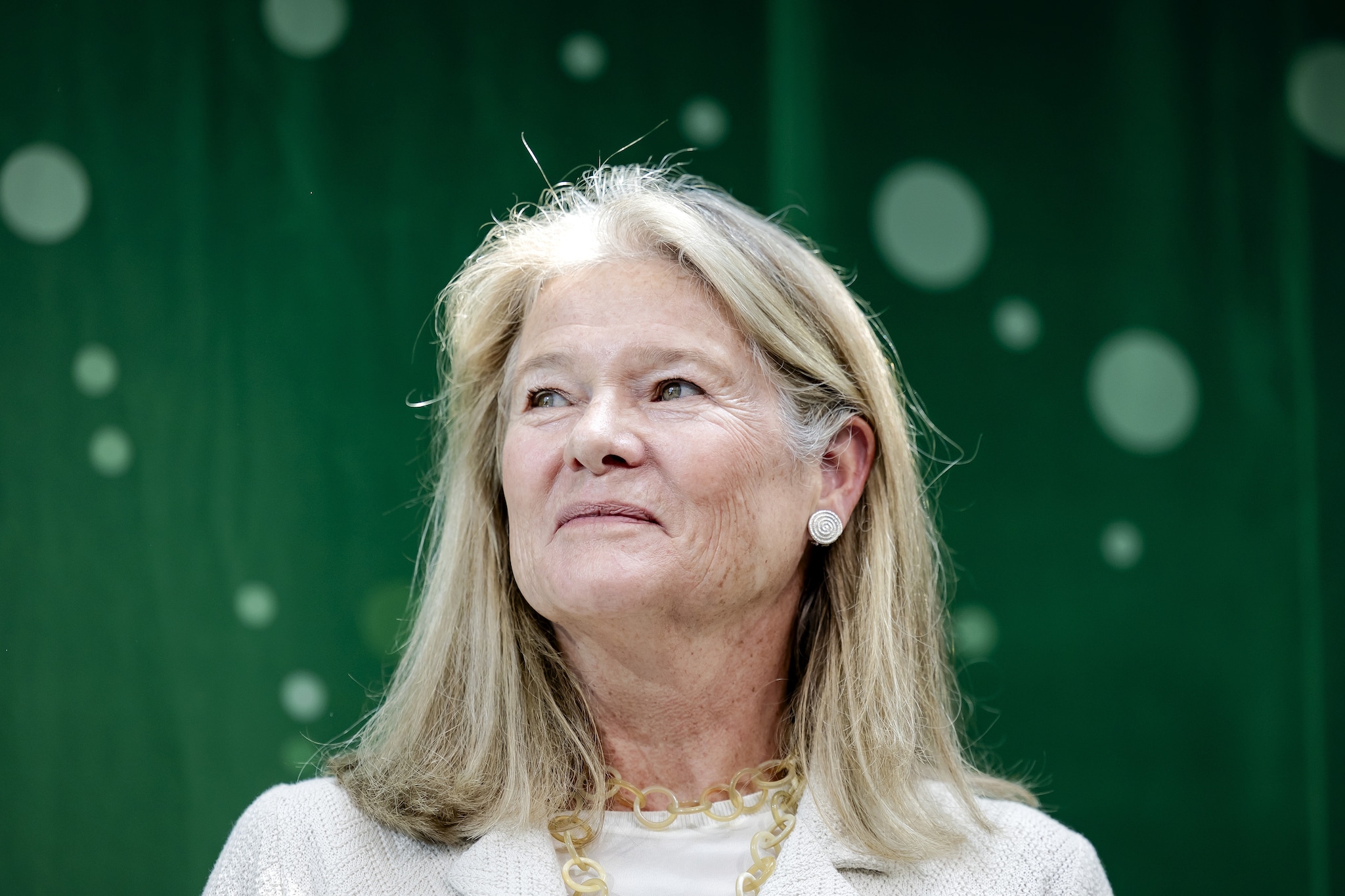Charlene de Carvalho-Heineken tijdens de opening bij van het Dr. H.P. Heineken Centre in de Heineken brouwerij.  ANP